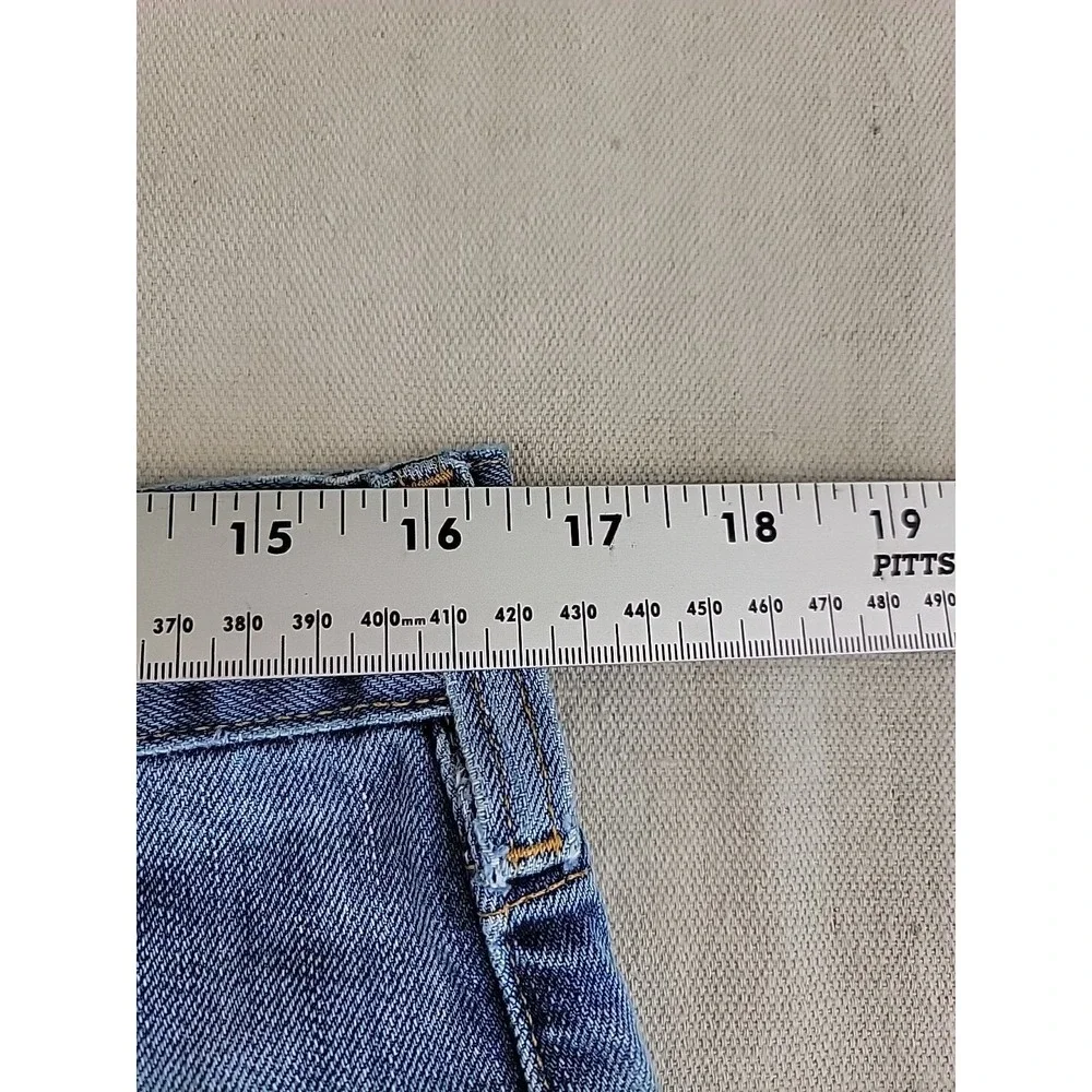 Carhartt Relaxed Fit Denim Shorts Mens 31 Blue Cut Off B320 LWB Cotton baggy